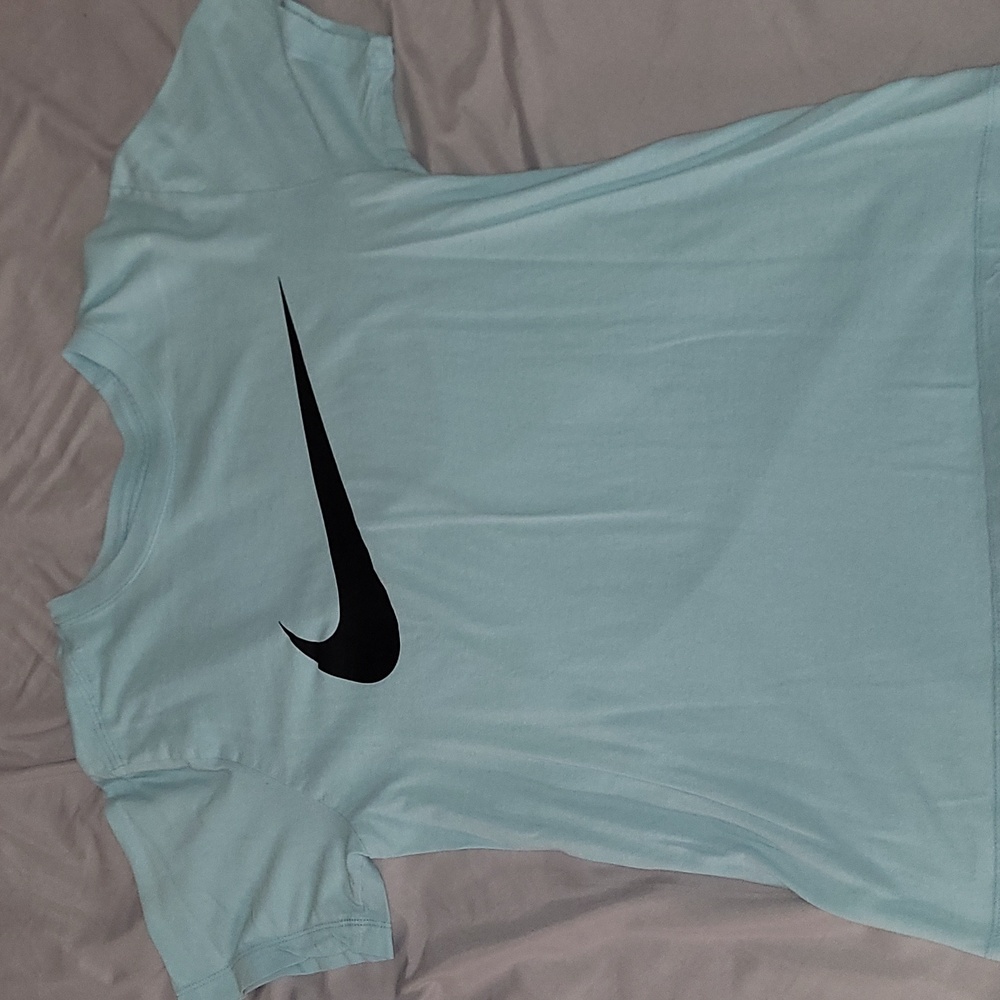 nike shirt, skyblue color, size small